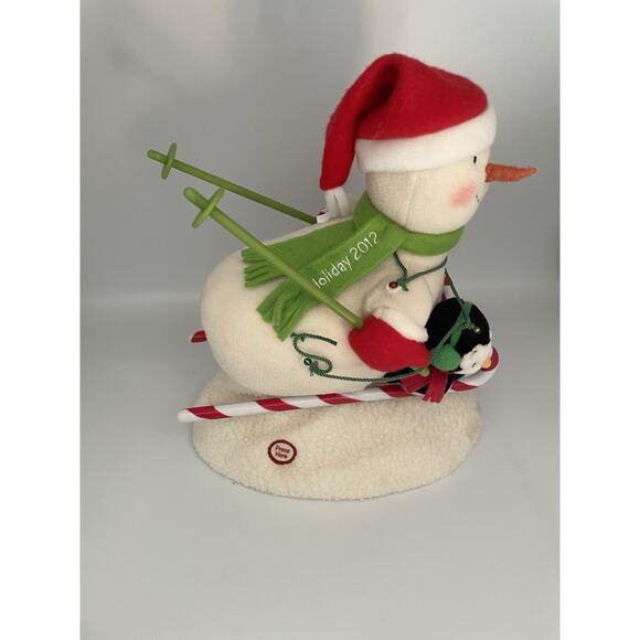 2012 Hallmark Jingle Pals Swooshin Duo Animated Snowman With Music Christmas - Picture 16 of 16